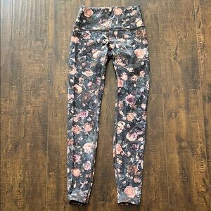 LuluLemon Floral High-Waisted Leggings